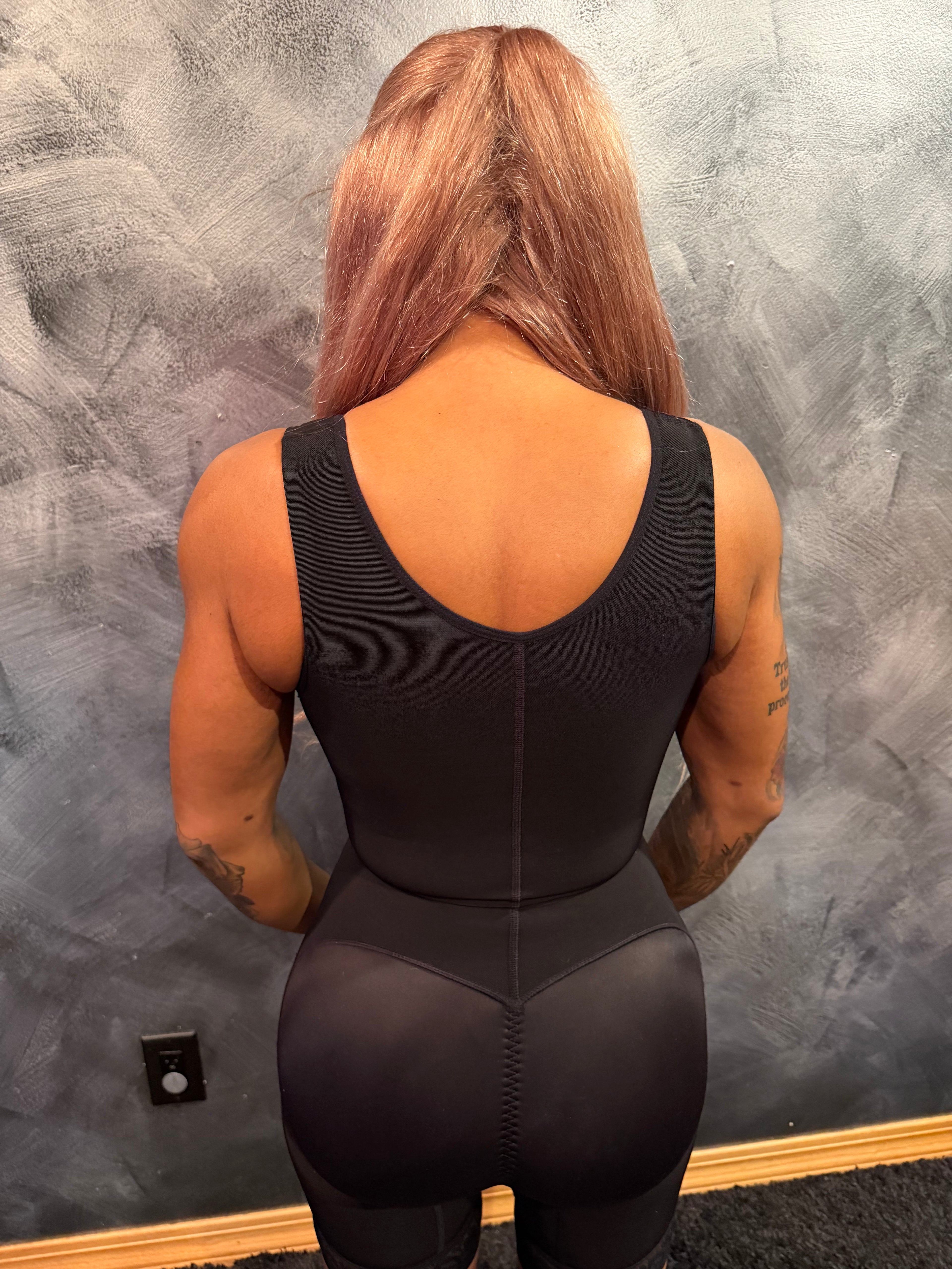 Lux curve garment body shaper with high compression